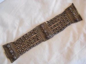 PULSERA YEMENITA DE FILIGRANA DE PLATA ESTERLINA - HECHA EN ERETZ ISRAEL PALESTINA - Imagen 1 de 12