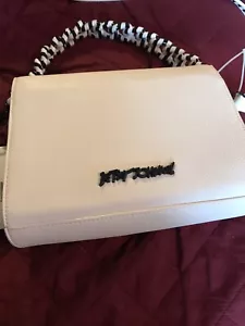 Betsey Johnson Off The Chain White Leather Cross Body Bag/Purse Small NWT - Picture 1 of 8