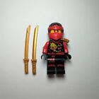 Lego Ninjago Minifigure Kai Skybound W/ Gold Scabbard & Katanas 70605 70591