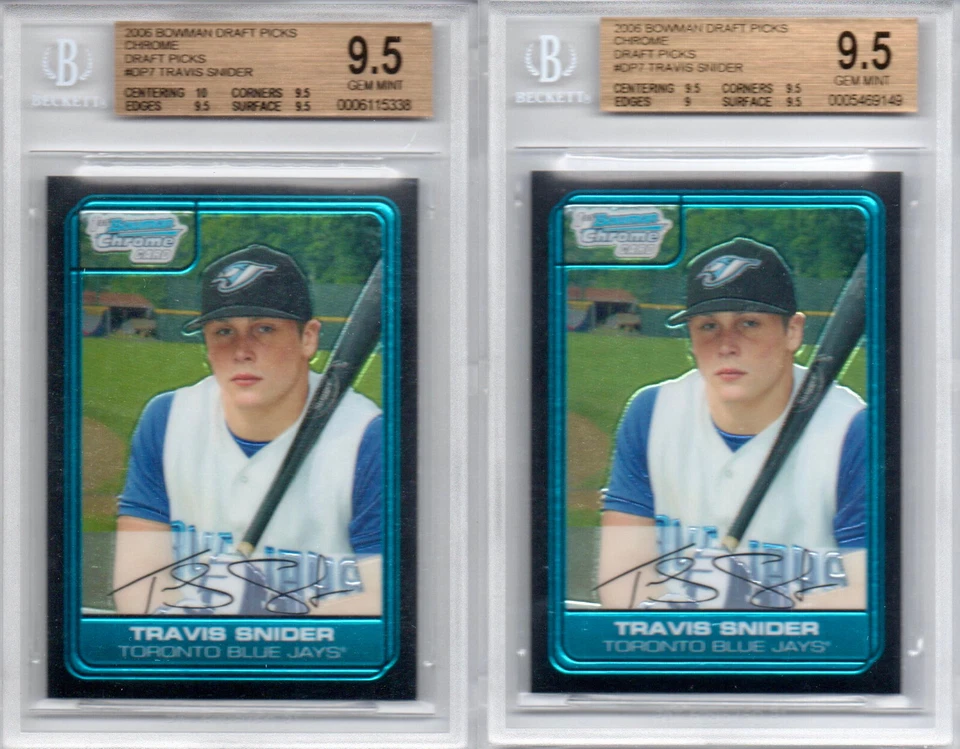 2006 Bowman Chrome Draft Draft Picks #7 Travis Snider BGS 9.5 LOT - Image 1 of 1