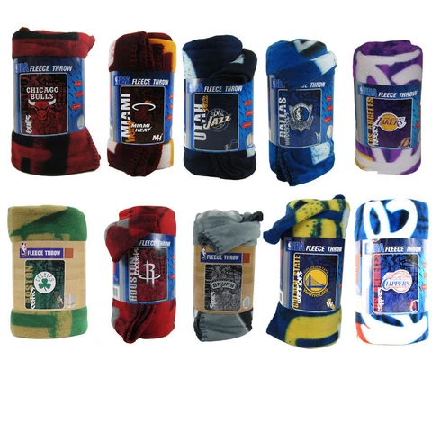 Brand New Northwest NBA Teams  Large Soft Fleece Throw Blanket 50" X 60 Cover