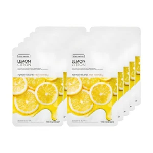 The Face Shop Real Lemon Juice Sheet Mask 10pcs for Radiant, Pore-Clearing Skin - Picture 1 of 6