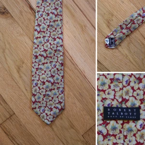 Robert Talbott Mens Tie BEST OF CLASS 100% Silk Floral Print Made USA W 4" L 58" - Picture 1 of 7