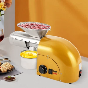 Cold & Hot Bean Oil Press Machine Press Machine Nut Seeds Oil Extractor 1800W - Picture 1 of 16