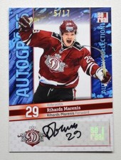 2019-20 KHL Dinamo Riga Autograph #DRG-A18 Rihards Marenis 05/17