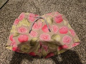 Vilebrequin Lemon Print Swim Trunks Pink Green Tan 6 - Picture 1 of 3