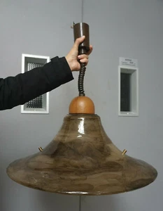 RS0921-171: Große Hängelampe Pendelleuchte Lampe 80er Jahre von Hustadt Leuchten - Bild 1 von 6