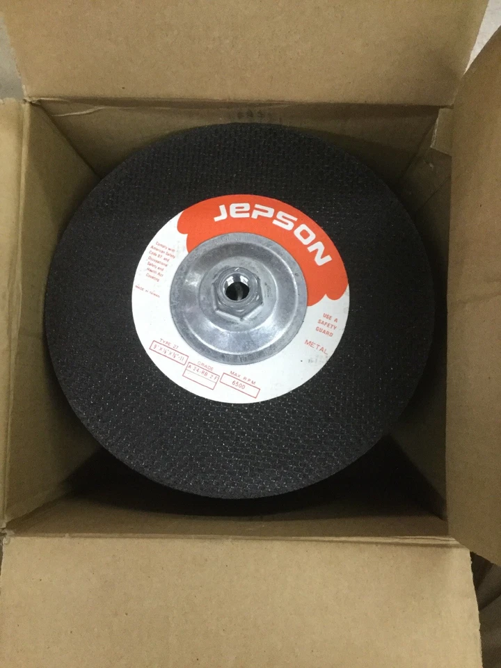 Estuche de 10 muelas abrasivas de metal Jepson 9" X 1/8" X 5/8"-11 Foto 1 de 3