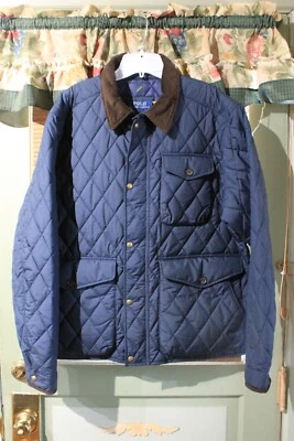 CHAQUETA DE CAMPO ACOLCHADA POLO RALPH LAUREN AZUL MARINO CORDURY PARA HOMBRE XL Foto 1 de 4