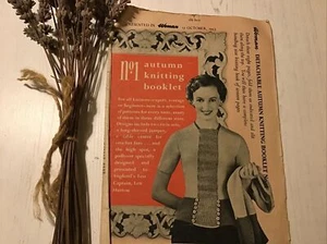 No 1 Autumn Knitting Vintage booklet from Woman magazine 1953 - Picture 1 of 6