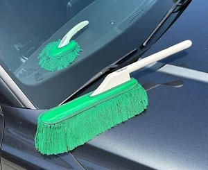 California Car Duster Detailing Combo with Plastic Handle and Green Mop 62455 - Picture 1 of 10