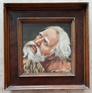 Matthias HICKEL (1947) Ölgemälde Matthias Grünewald (1475-1532) PAULUS v. THEBEN - Bild 1 von 12