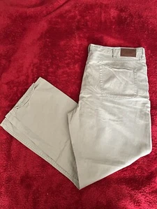 Vintage Polo Ralph Lauren Denim Chino Pants 100% Cotton Beige 42x30 From 2009 - Picture 1 of 12