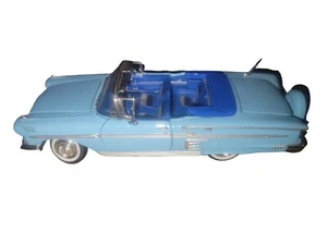 Danbury Mint 1958 Chevrolet Impala Convertible Turquoise 1/24 Used No Box/Papers - Picture 1 of 10