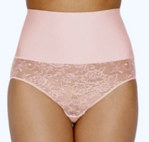 MAIDENFORM Cool Comfort Tame Abdomen Rosa Encaje Calzoncillo Control Firme Panty S M L 2XL - Imagen 1 de 11