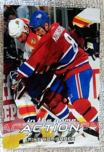 Montreal Canadiens Mike Komisarek Signed 2003/04 ITG Action Card Auto