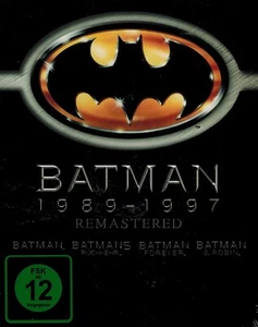 BLU-RAY NEU/OVP - Batman 1989-1997 - 4 Filme - Batman / Batmans Rückkehr u.a. - Bild 1 von 2