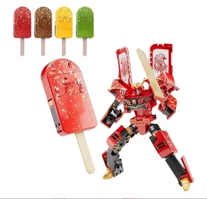 Ice Cream Transformer Toy, 2 in 1 Transform into Robot Actionfigur - Bild 1 von 14