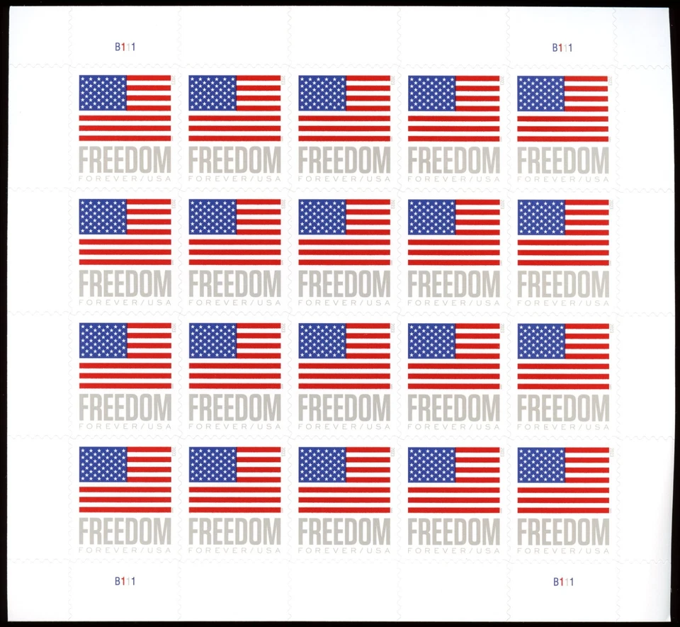 USPS x100 Stamps (5 Sheets Of 20) Authentic USA Forever Stamps First Class Mail - Image 1 of 2