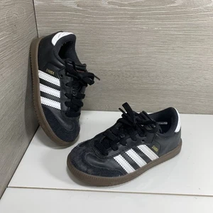 Scarpe da ginnastica Adidas Samba Classic basse per bambini nere 036516 taglia 9,5K - Foto 1 di 11