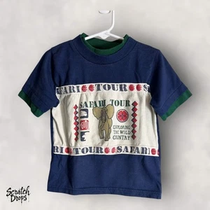 Camisa Small Steps Vintage Años 90 Safari Tour Talla 4T Camiseta Niño Salvaje Country Juventud - Imagen 1 de 3