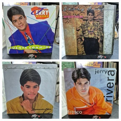 Jerry Rivera, Cuenta Conmigo + 3 Lote X 4 LP - Latin, Salsa, Colombia, 1990s  - Image 1 of 4