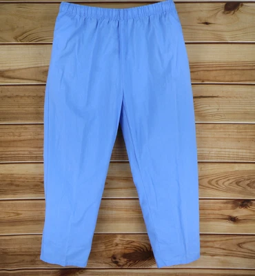 Pantalones Médicos Carol's para Mujer 2X Azul Mezcla de Algodón Elástico Cintura Bolsillos Médicos Foto 1 de 4