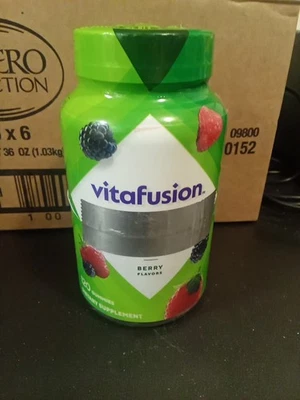 Vitafusion Hombre Multi Dietético Suplemento Vitaminas Gomosas Sabores a Bayas 120 Unidades Foto 1 de 3