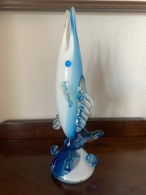 Vintage Murano Sommerso Art Glass Swordfish or Marlin Ornament 31cm - image 1 of 4