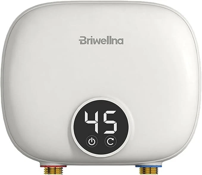 BRIWELLNA Scaldabagno elettrico istantaneo senza serbatoio, 5,5 kW 220 V