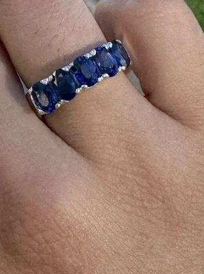 Sapphire Ring 925 Sterling Silver - Image 1 of 4