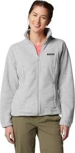 Women's Columbia Benton Springs Gray Full Zip Fleece Jacket Size XXLarge $65.00 - Picture 1 of 13
