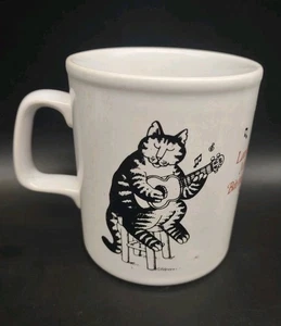 B. KLIBAN 3.5" Kilncraft England Cat Mug- Guitar Eating Mousies Song *READ*  - Picture 1 of 8