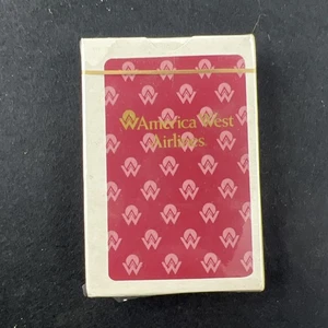 Vintage America West Airlines Playing Cards New Sealed Aviation Collectible - Bild 1 von 4