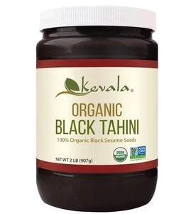 Organic Black Tahini – Gluten Free , Sesame Seeds Paste , USDA Certified , Ve... - Picture 1 of 6