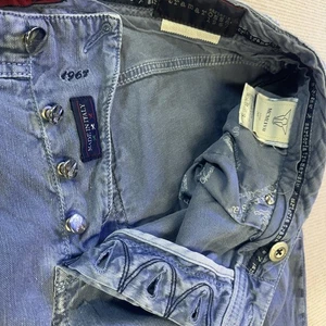 Pantalones/Jeans SARTORIA TRAMAROSSA Leonardo Talla W38 L31 Hecho en Italia Botón Mosca - Imagen 1 de 24