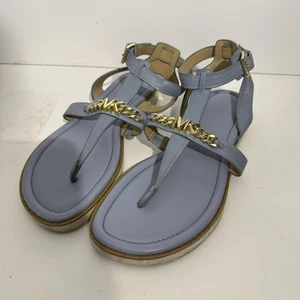 Sandali Michael Kors Farrow Thong, blu chiaro (taglia 9,5) - Foto 1 di 9