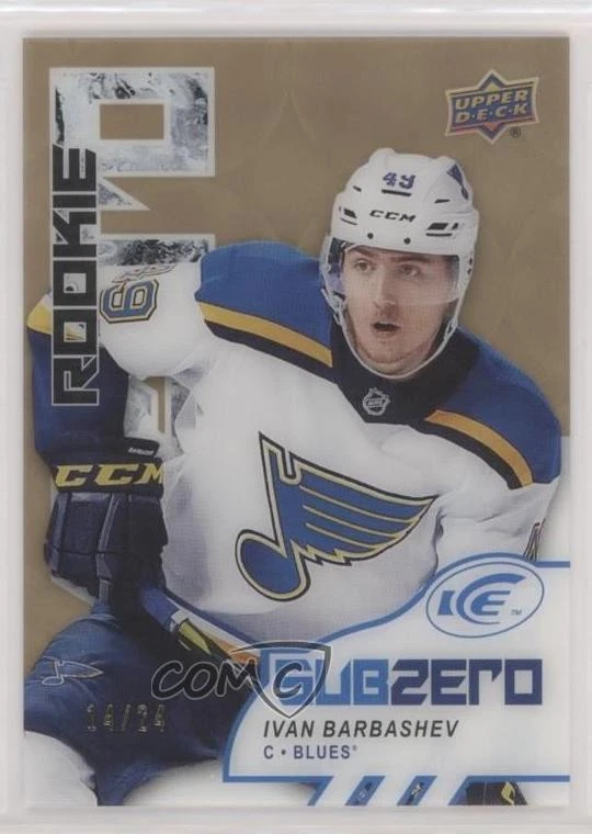 2017-18 Upper Deck Ice Subzero Rookie Gold /24 Ivan Barbashev #SZ-67 Rookie RC - Image 1 of 2