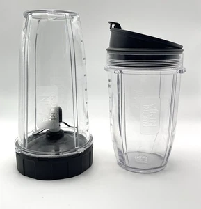 Tazas licuadoras Ninja Nutri 24 oz y 18 oz, tapa para sorbo y conjunto de cuchillas - Imagen 1 de 11