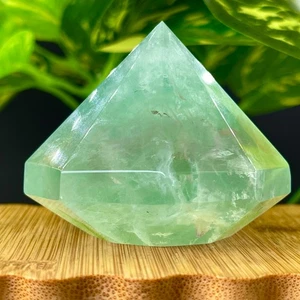173G Natürlicher Grüner Fluorit Oktaeder Quarz Kristall Diamant Heilung - Bild 1 von 16