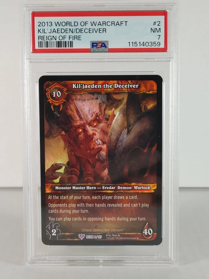 Kil'jaeden the Deceiver - Reign of FIre - 2/197 - Epic - PSA 7 - Image 1 of 2
