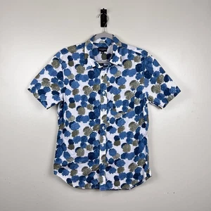 Club Monaco Floral Button Down Short Sleeve Shirt | M - Picture 1 of 3