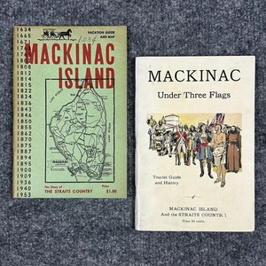 VTG Mackinac Island Book Lot Straits Country Tourist Guide History Vacation Maps - Bild 1 von 24