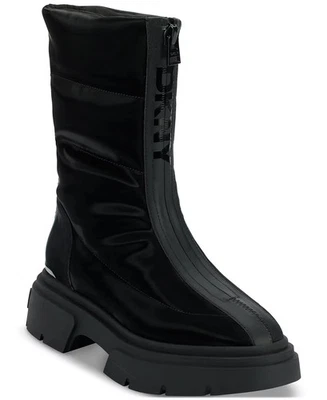Botas DKNY para mujer Fiza gruesas plataforma cremallera negras 9M precio de venta sugerido por el fabricante $169 Foto 1 de 4
