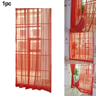 Sheer Voile Curtain 1* 2m*1m(L*W)/78.7''x39.4'' Colorful Divider Brand New - Image 1 of 4