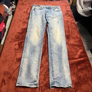 Pantalones de mezclilla American Eagle Outfitters para hombre 30x34 azul lavado claro pierna recta - Imagen 1 de 7