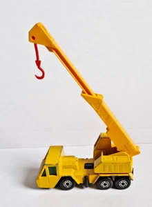 Matchbox Superfast Crane Truck 1976 Die Cast No 49 Yellow Rare Vintage Toy Truck - Picture 1 of 11