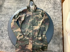 Herschel Camouflage Voyage Lightweight Packable Hood Raincoat Parka Mens S-EUC! - Bild 1 von 7