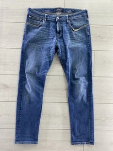 Scotch and Soda Amsterdams Blauw Denim Jeans Button Fly Straight Leg W33 L30 - Picture 1 of 9