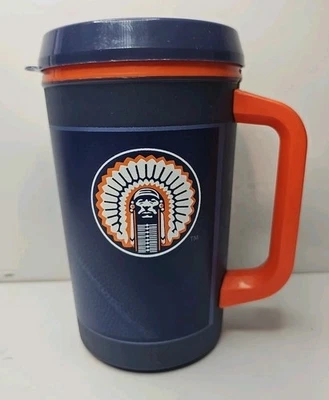 Vintage Alladin CHIEF ILLINIWEK Mug University Of Illinois Fighting ILLINI RARE  - Image 1 of 4
